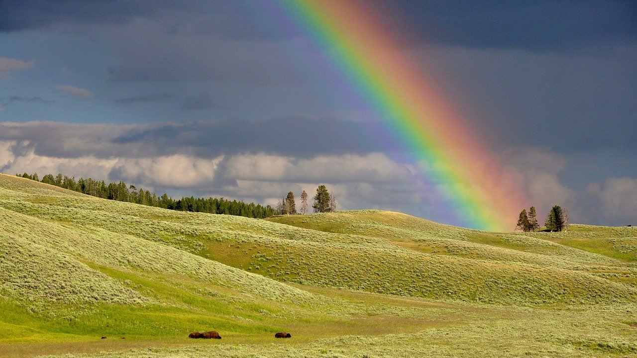 Arcobaleno paesaggio colori