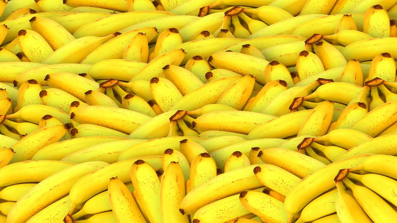 Banane mature giallo