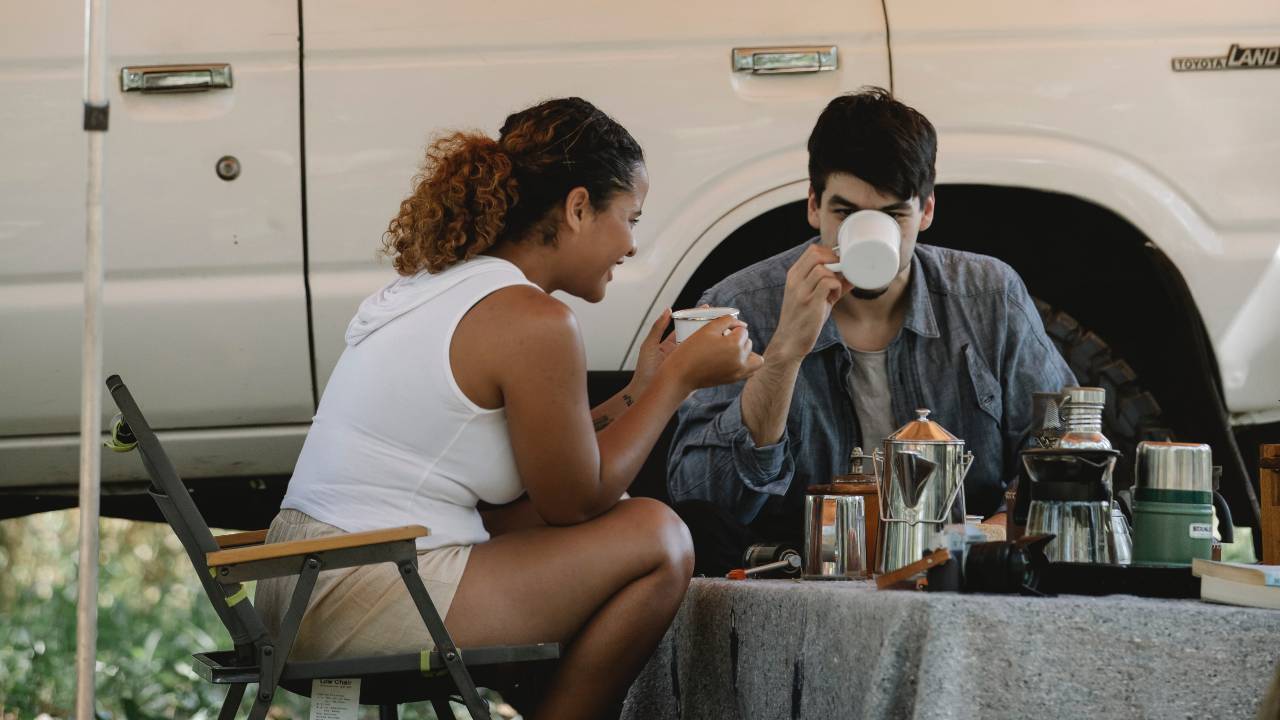 caffettiera camper vacanza