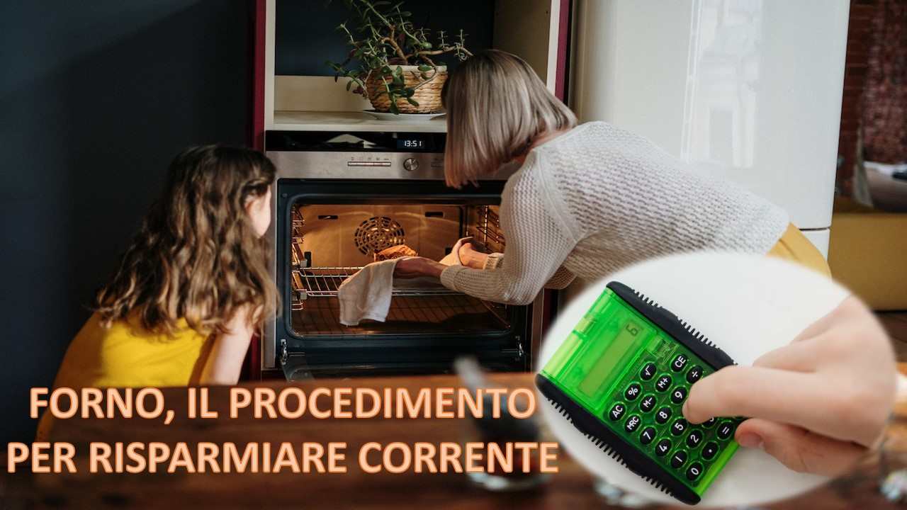 Forno procedimento risparmiare corrente