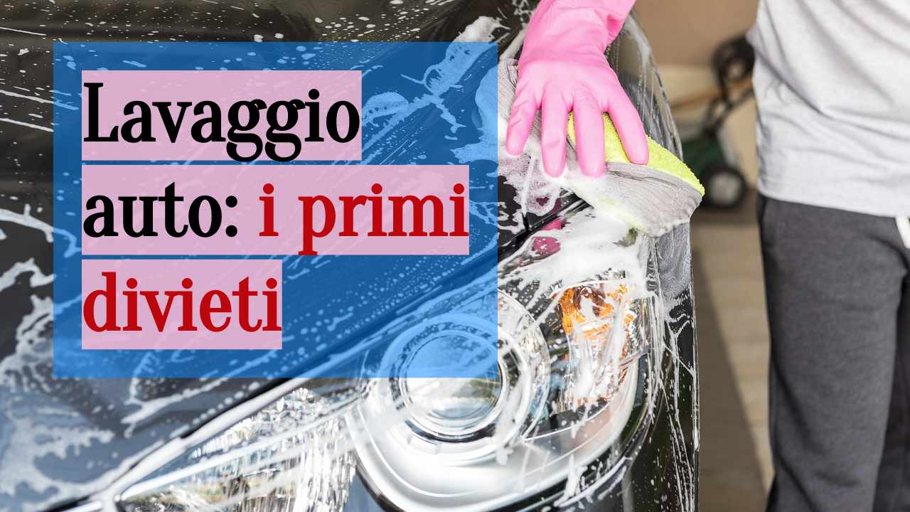 lavaggio auto divieti