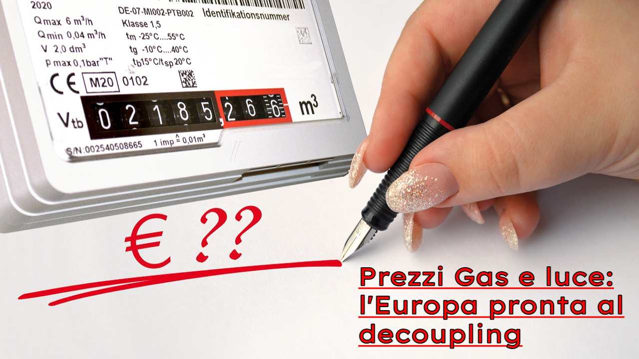 decoupling prezzi gas energia