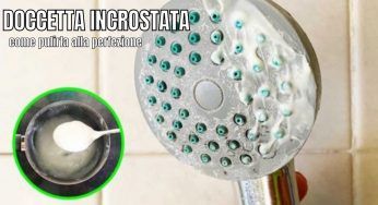 Doccetta incrostata, basta un sacchetto per risolvere il problema