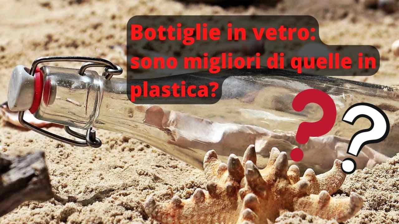 bottiglia vetro plastica