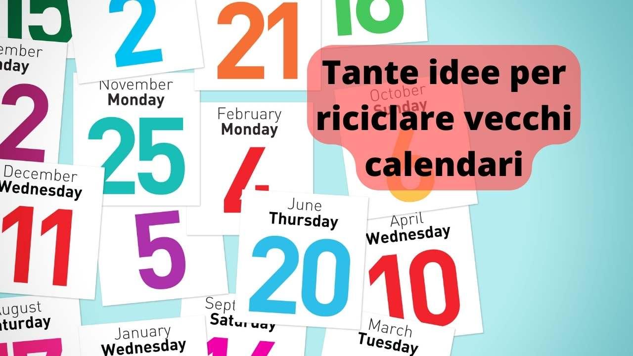 riciclare calendari