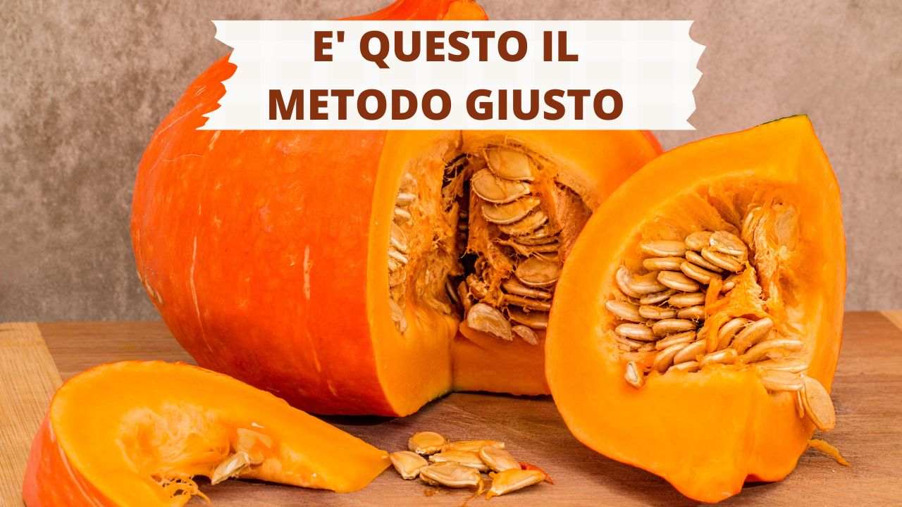 tagliare zucca metodo giusto