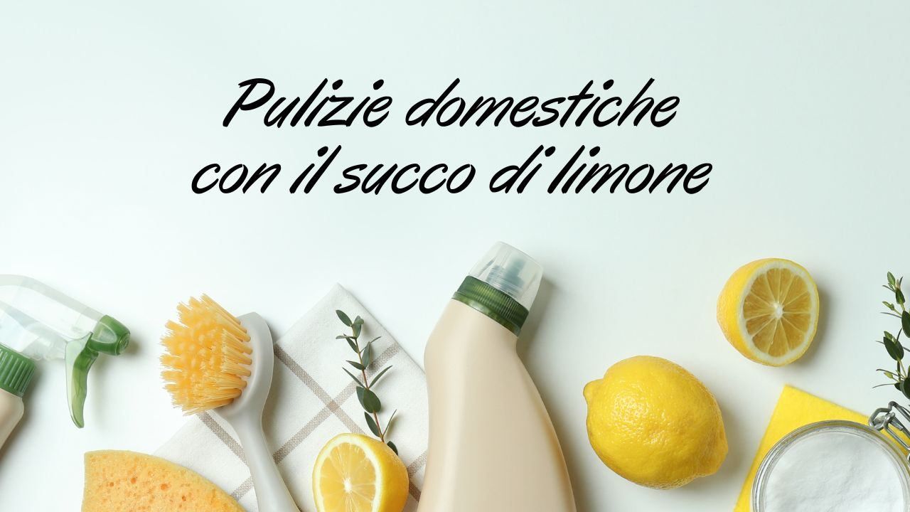 pulire casa limone