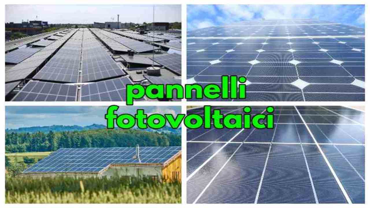 pannelli fotovoltaici ingombro superficie