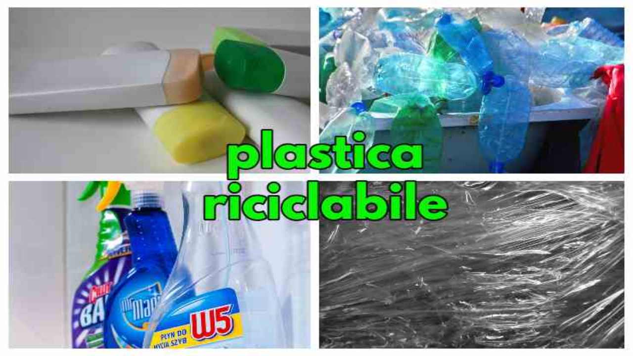 plastica riciclabile contenitori sacchetti