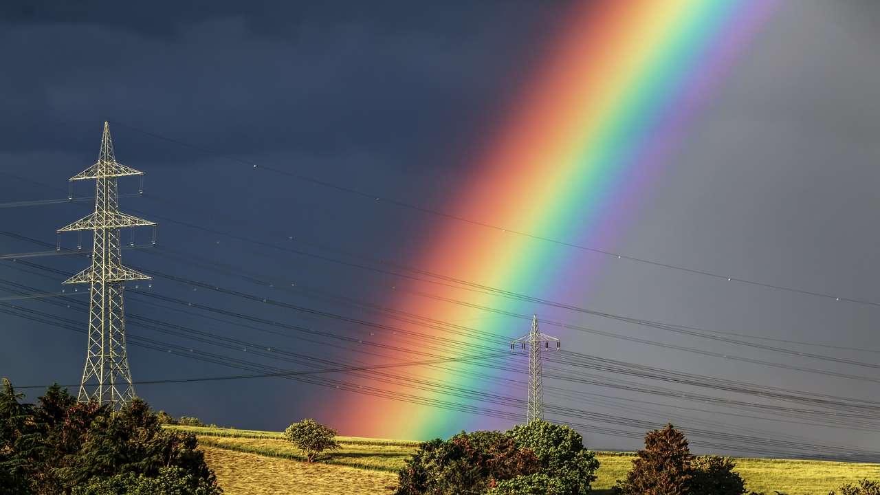 sette colori arcobaleno fenomeno fisico