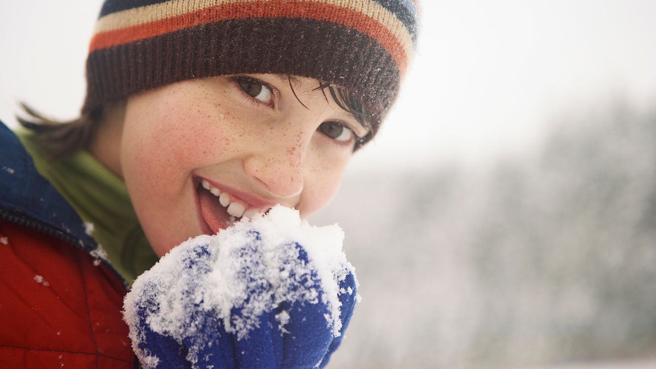 mangiare neve fresca