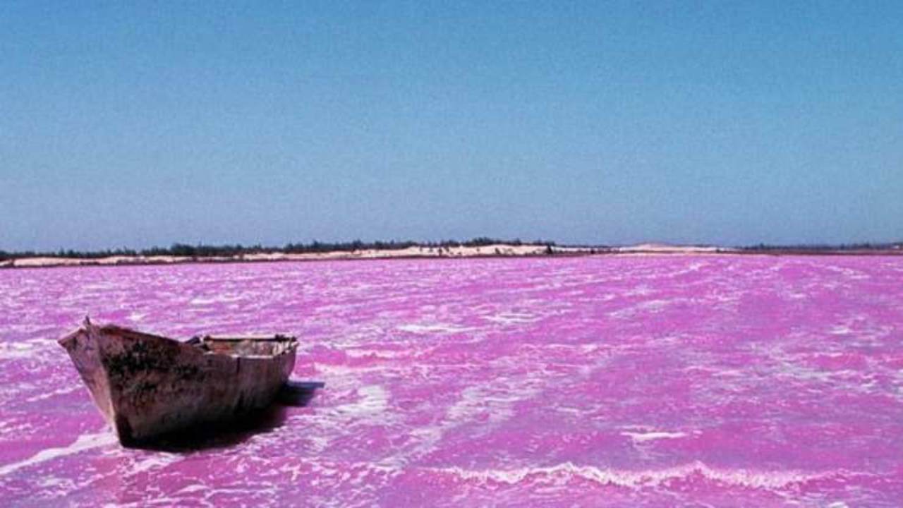 senegal lago rosa cambia colore causa le forti piogge