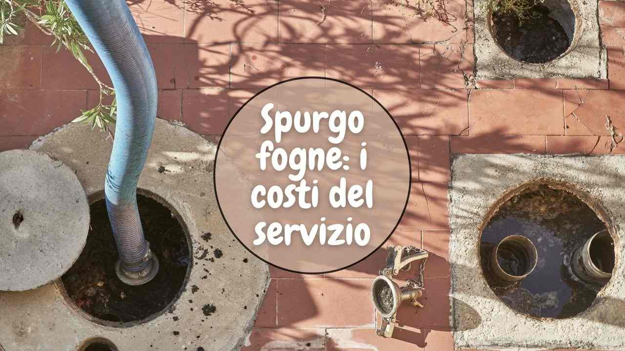 spurgo fogne costi servizio