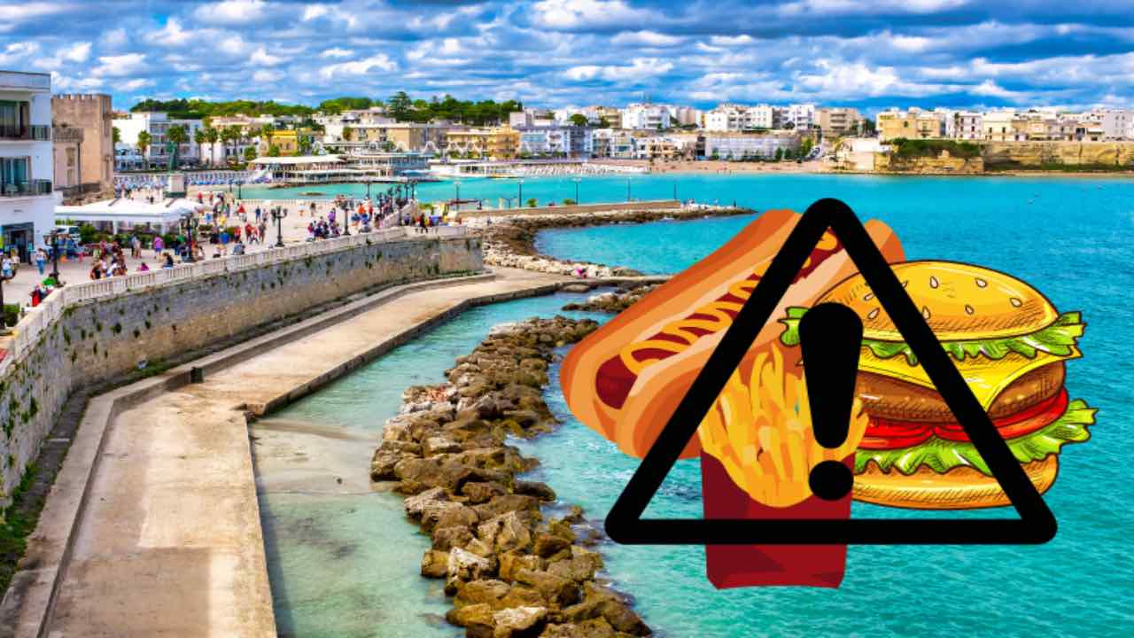 spiagge puglia alimenti americani