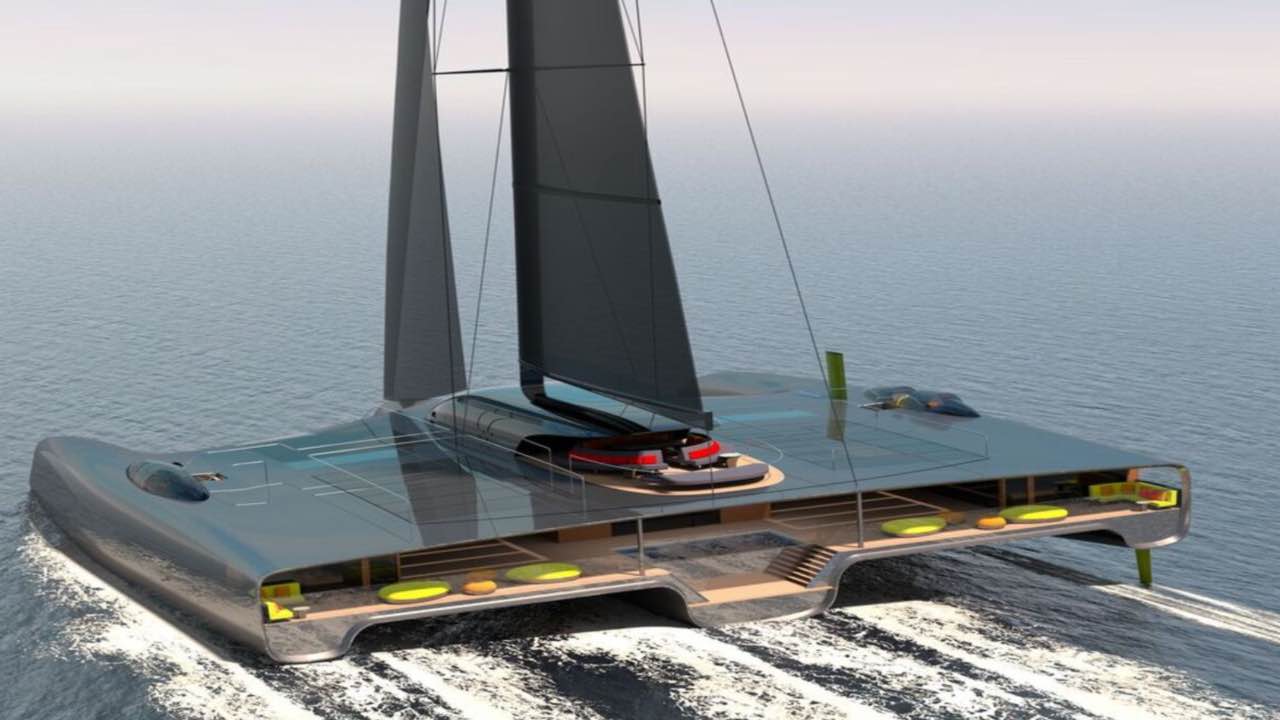 domus trimarano yacht