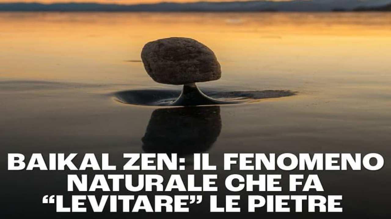 Baikal zen, le pietre lievitano grazie ad un fenomeno naturale