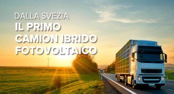 Un camion fotovoltaico ibrido, è il primo su strada
