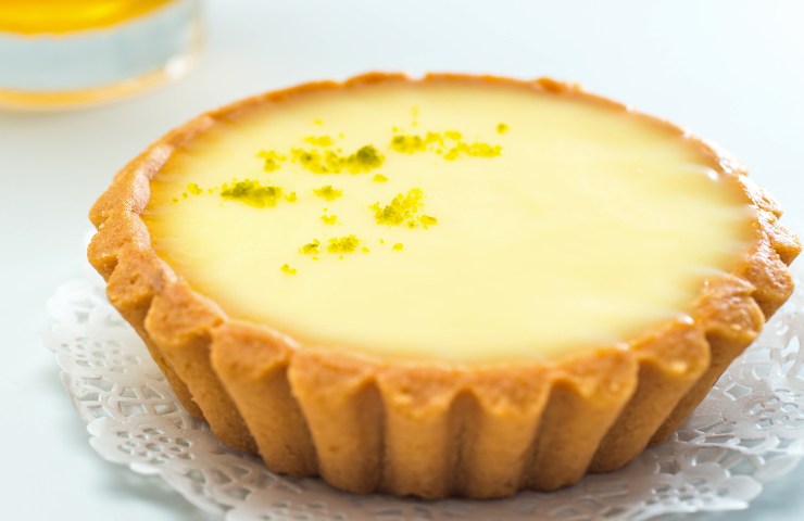 Crostata con crema di limone